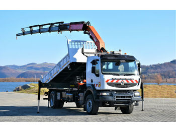 Tipper, Crane truck Renault KERAX 410 DXI* PK 23002*FUNK + BORDMATIC: picture 1