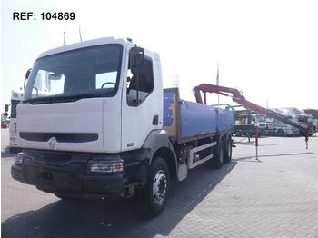 Dropside/ Flatbed truck Renault KERAX 420 6X4 MANUAL FULL STEEL RETARDER HMF 146: picture 1