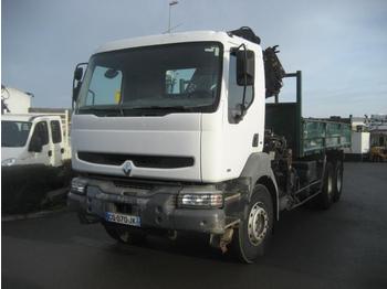 Tipper, Crane truck Renault Kerax 340: picture 1