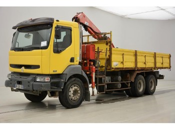 Tipper, Crane truck Renault Kerax 370 DCi - 6x4: picture 1