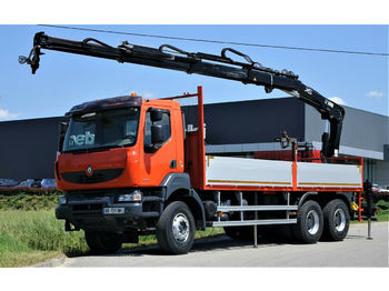 Dropside/ Flatbed truck Renault Kerax 370 DXI* Pritsche 6,80 m + Kran *6x4: picture 1
