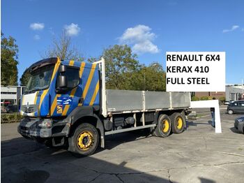 Dropside/ Flatbed truck Renault Kerax 410 6X4 - FULL STEEL SUSP. - BIG AXLES - M: picture 1