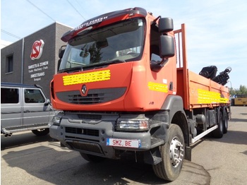 Dropside/ Flatbed truck Renault Kerax 410 DXI hiab 200-4+remote: picture 1