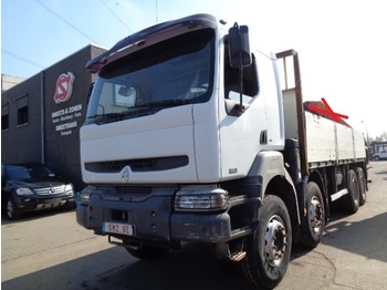 Dropside/ Flatbed truck Renault Kerax 420 DCI 8x4 chassis: picture 1