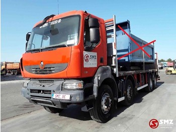 Dropside/ Flatbed truck, Crane truck Renault Kerax 450 8x4 chassis: picture 1