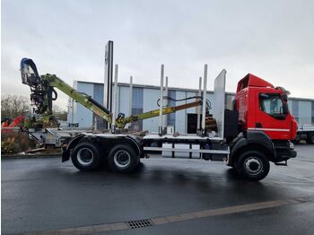 Timber truck, Crane truck Renault Kerax 460.35 DXI 6x6 Loglift 96 S blatt/blatt: picture 5