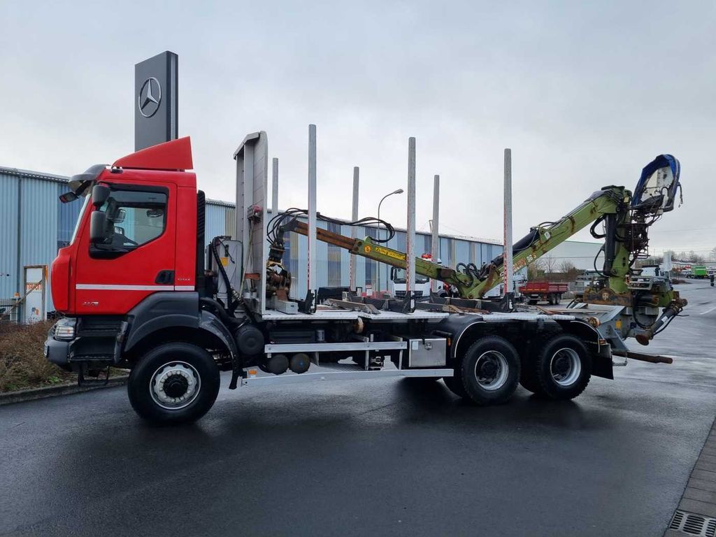 Timber truck, Crane truck Renault Kerax 460.35 DXI 6x6 Loglift 96 S blatt/blatt: picture 4
