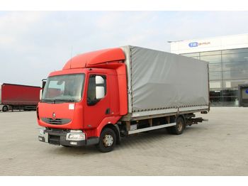 Curtainsider truck Renault MIDLUM 180DCI,HYDRAULIC LIFT: picture 1