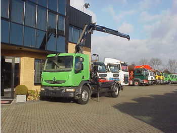 Hook lift truck Renault MIDLUM 4X2 HOOKLIFT + HIAB CRANE: picture 1
