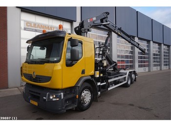 Hook lift truck Renault PREMIUM 370 Hiab 20 ton/meter laadkraan: picture 1