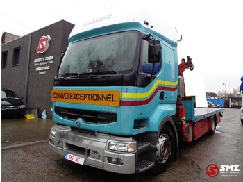Dropside/ Flatbed truck, Crane truck Renault Premium 340 fassi: picture 1