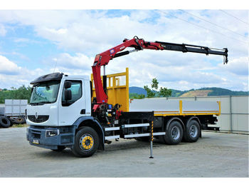 Dropside/ Flatbed truck Renault  Premium 370 DXI Pritsche 6,50m+Kran/FUNK: picture 1