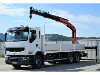 Dropside/ Flatbed truck Renault Premium 410 DXI Pritsche 7,20m+Kran *6x4*: picture 1