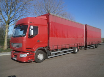 Curtainsider truck Renault Premium 460.19 4x2 volume curtain sider + trailer: picture 1