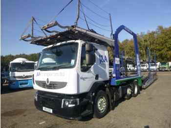 Autotransporter truck Renault Premium 460 6x2 RHD Lohr car transporter: picture 1