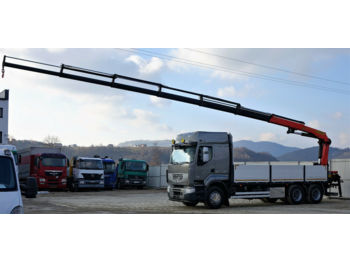 Dropside/ Flatbed truck Renault Premium 460 DXI Pritsche 6,15m+Kran Topzustand!: picture 1