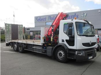 Dropside/ Flatbed truck for transportation of heavy machinery Renault Premium Lander 320 DXI: picture 1