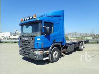 Dropside/ Flatbed truck SCANIA 124-400 4x2 Sleeper: picture 1