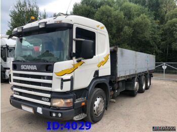 Dropside/ Flatbed truck SCANIA 124 420 8x2 Full Steel: picture 1