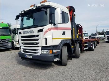 Autotransporter truck, Crane truck SCANIA G 400 Darus autószállító: picture 1