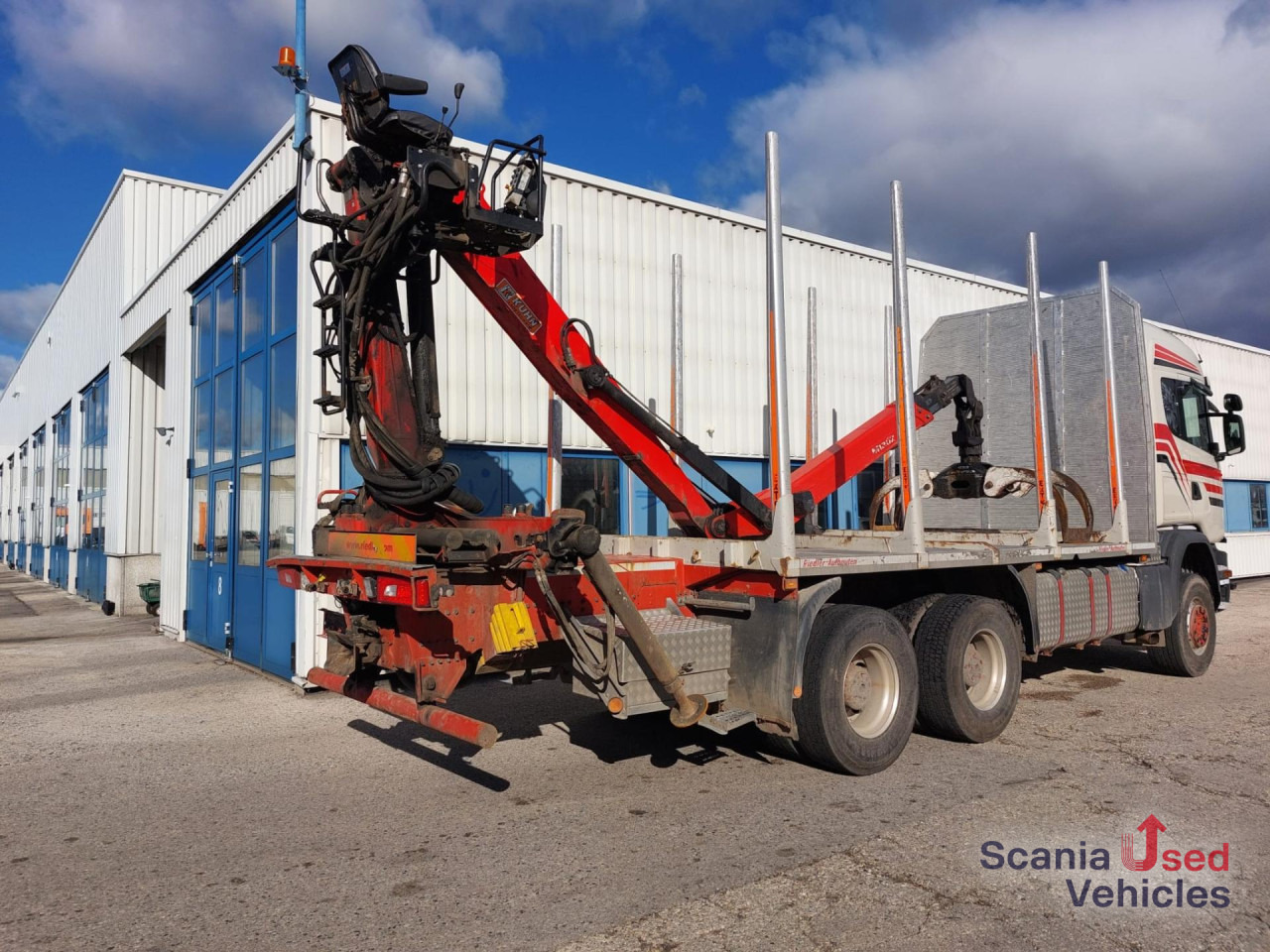 Timber truck SCANIA G 490 CB6x6HHZ Holztransporter EPSILON M120Z96: picture 9