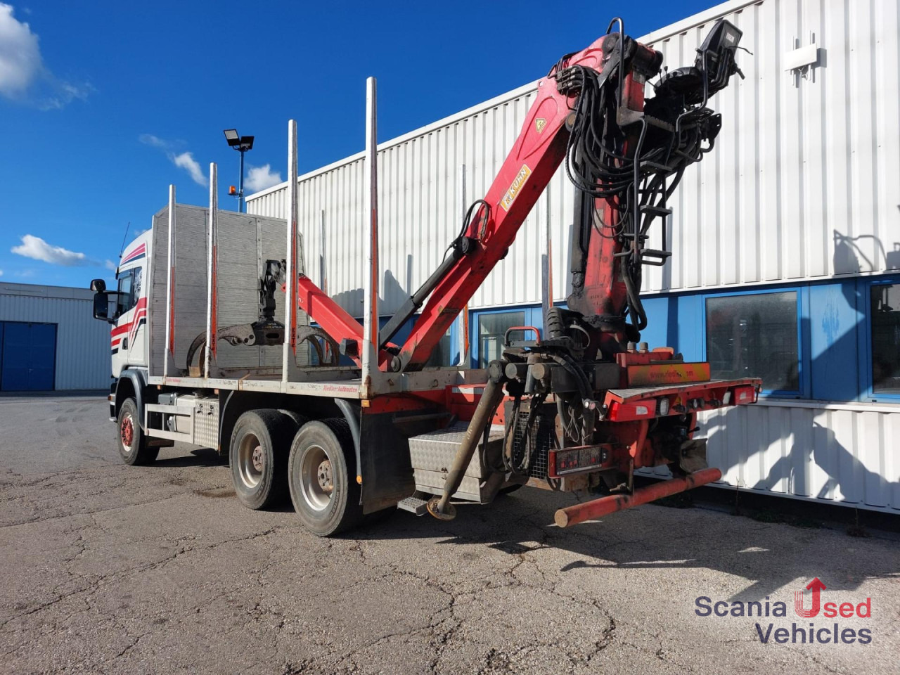 Timber truck SCANIA G 490 CB6x6HHZ Holztransporter EPSILON M120Z96: picture 8