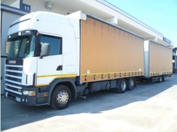 Curtainsider truck SCANIA P124L470: picture 1