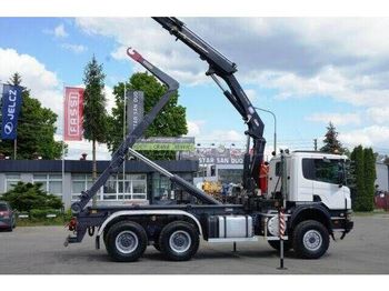 Hook lift truck, Crane truck SCANIA P 400: picture 1