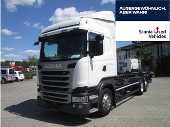 Container transporter/ Swap body truck SCANIA R410LB6X2MNB: picture 1