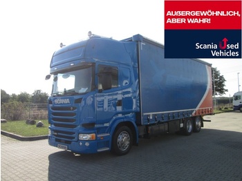 Curtainsider truck SCANIA R450LB6X2MLB / JUMBO / Pritsche - Plane / Abstands: picture 1