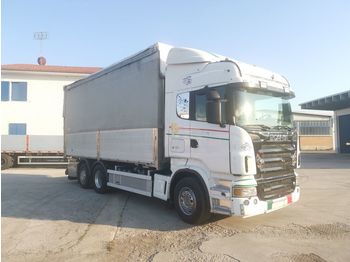 Curtainsider truck SCANIA R580 CENTINATA E RIBALTABILE: picture 1