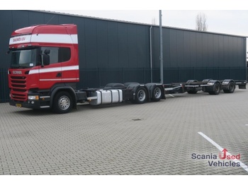 Container transporter/ Swap body truck SCANIA R 450 LB6x2MNB 8T FULL AIR NAVI BDF: picture 1