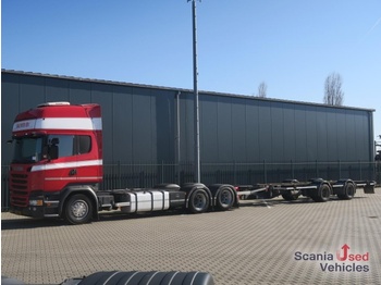 Container transporter/ Swap body truck SCANIA R 450 LB6x2MNB 8T FULL AIR NAVI BDF: picture 1