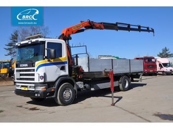 Dropside/ Flatbed truck SCANIA R 94 Palfinger PK17000: picture 1