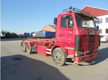 Tipper Scania 113-360 6x2, Containerabroller, Manual 10 tyres: picture 1