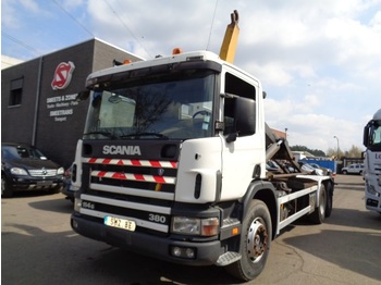 Hook lift truck Scania 114 G 380 6x2 boogie Steel/lames: picture 1