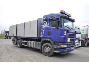 Dropside/ Flatbed truck Scania 124 470 6X2: picture 1