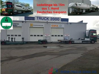 Autotransporter truck Scania 124 G 420 Boot / Shipping Transport Gespann: picture 1