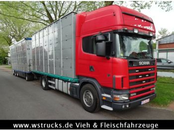 Livestock truck Scania 164/580  Topline 2 Stock    V8: picture 1