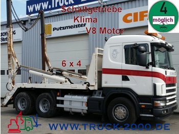 Skip loader truck Scania 164 G 480 6x4 V8 Tele Retarder*Schaltgetriebe: picture 1