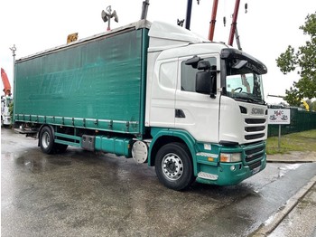 Curtainsider truck Scania G320 CURTAINSIDE BOX 8m20 - MANUAL 4+4 - SLEEPING CABIN / SPOILERS - EURO 5 - TAILLIFT - A/C: picture 1