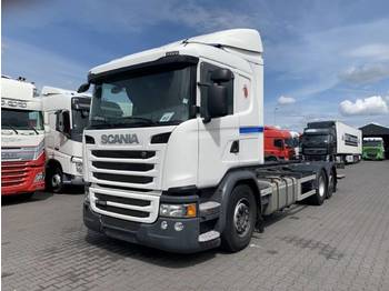 Container transporter/ Swap body truck Scania G360 6X2 Euro 6 AD Blue: picture 1