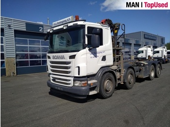 Skip loader truck Scania G400 8X2: picture 1