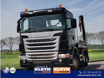 Skip loader truck Scania G420 6x2 manual retarder: picture 1