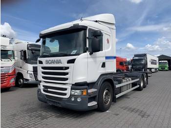 Container transporter/ Swap body truck Scania G440 6X2 Retarder Euro 5 AD Blue: picture 1