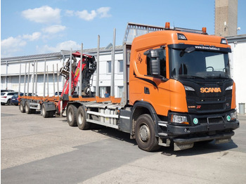 Timber truck, Crane truck Scania G500 6x4  Palfinger + Umikov: picture 3