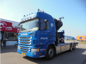 Dropside/ Flatbed truck, Crane truck Scania G 360 6X2 EUR6: picture 1