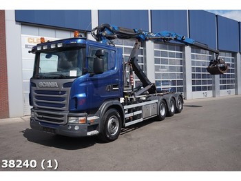 Hook lift truck Scania G 420 8x4 Euro 5 Bob 13 ton/meter Z-kraan: picture 1