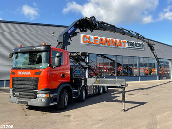 Cable system truck, Crane truck Scania G 450 8x2 Euro 6 HMF 50 Tonmeter laadkraan + Fly-Jib Just 119.695 km!: picture 1