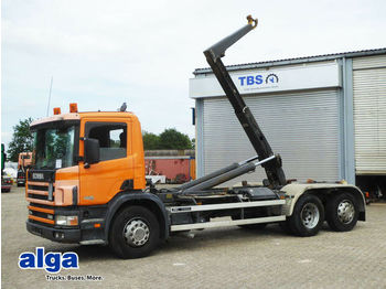 Hook lift truck Scania P114GB 6x2, 340PS, Meiller RK 20.65,Standheizung: picture 1